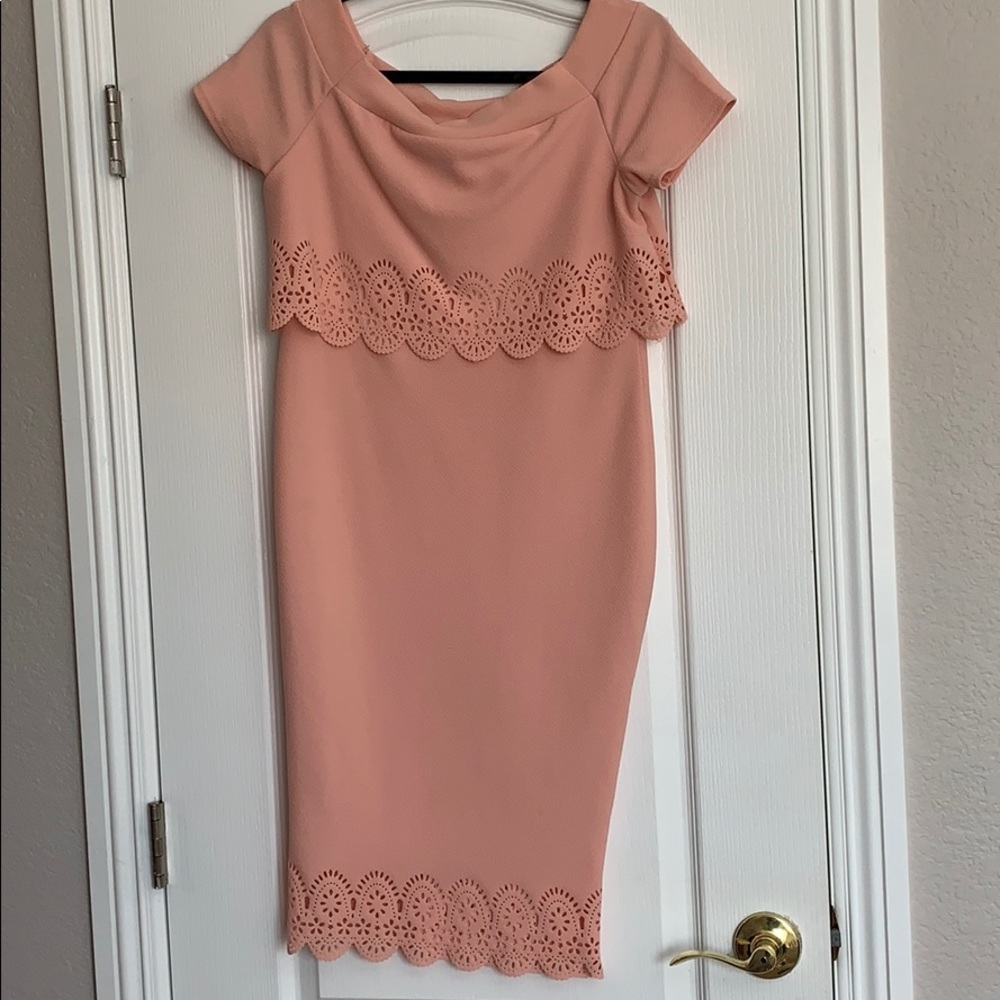 Peach dress